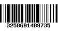 Código de Barras 3258691489735