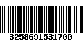 Código de Barras 3258691531700