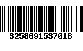 Código de Barras 3258691537016