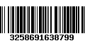 Código de Barras 3258691638799