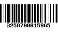 Código de Barras 3258790015965