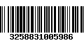 Código de Barras 3258831005986