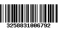 Código de Barras 3258831006792