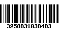 Código de Barras 3258831038403