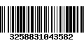 Código de Barras 3258831043582