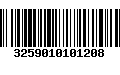 Código de Barras 3259010101208