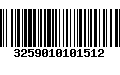 Código de Barras 3259010101512