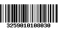 Código de Barras 3259010108030