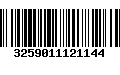 Código de Barras 3259011121144