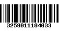 Código de Barras 3259011184033