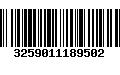 Código de Barras 3259011189502