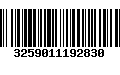 Código de Barras 3259011192830