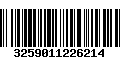 Código de Barras 3259011226214