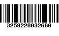 Código de Barras 3259228032660