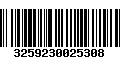 Código de Barras 3259230025308