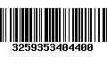 Código de Barras 3259353404400