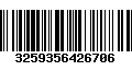 Código de Barras 3259356426706