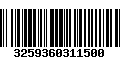 Código de Barras 3259360311500