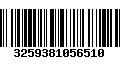 Código de Barras 3259381056510