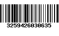 Código de Barras 3259426030635