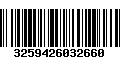 Código de Barras 3259426032660