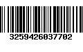 Código de Barras 3259426037702