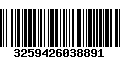 Código de Barras 3259426038891