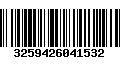 Código de Barras 3259426041532