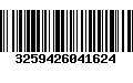 Código de Barras 3259426041624