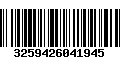 Código de Barras 3259426041945