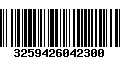 Código de Barras 3259426042300