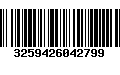 Código de Barras 3259426042799