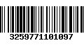 Código de Barras 3259771101097