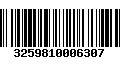 Código de Barras 3259810006307