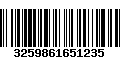 Código de Barras 3259861651235