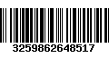 Código de Barras 3259862648517