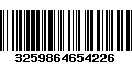 Código de Barras 3259864654226