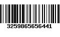 Código de Barras 3259865656441