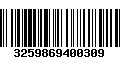 Código de Barras 3259869400309