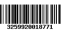 Código de Barras 3259920018771