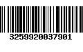 Código de Barras 3259920037901