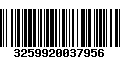 Código de Barras 3259920037956