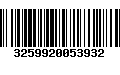 Código de Barras 3259920053932