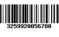 Código de Barras 3259920056780