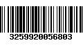 Código de Barras 3259920056803