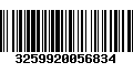 Código de Barras 3259920056834