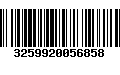 Código de Barras 3259920056858