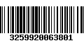 Código de Barras 3259920063801