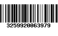 Código de Barras 3259920063979