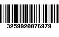 Código de Barras 3259920076979